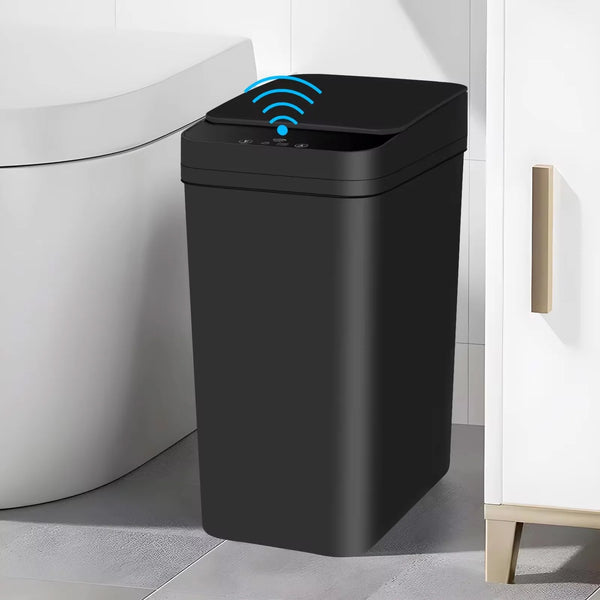 Bathroom Touchless Trash,12L Motion Sensor-Activated Trash Can